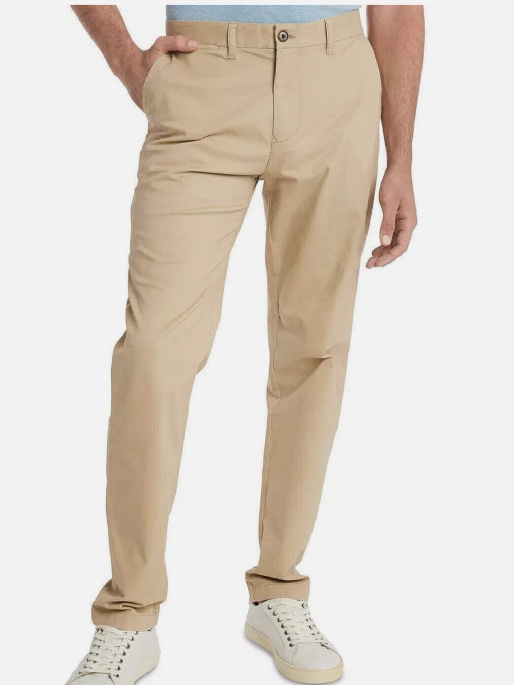 TOMMY HILFIGER Men's TH Flex Stretch Regular-Fit Chino Pant 40WX30